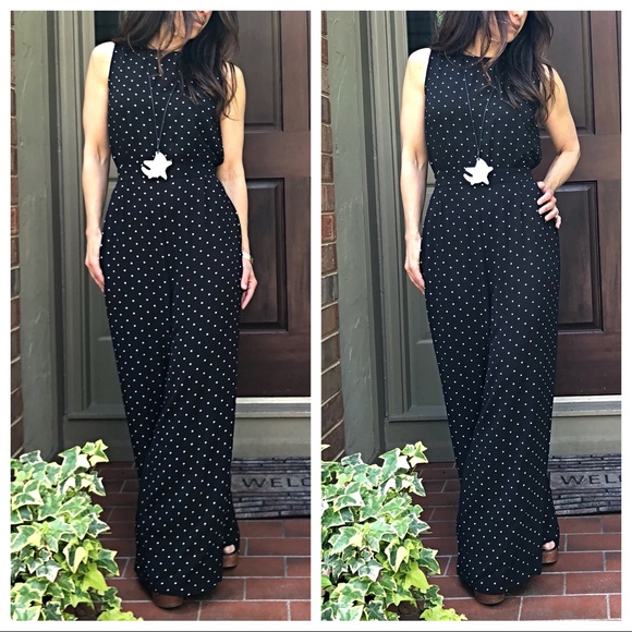 ✨LAST ONE ✨Paris wide leg polka dot jumpsuit - Picture 6 of 7